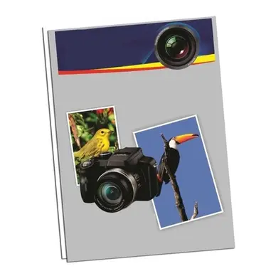 Papel Foto Glossy Adesivo Á Prova D Agua 135g 20 Folhas
