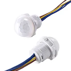 1PC 110/220V Mini Sensor Interruptor De Movimento LED Luz Nocturna Sensível Infravermelha Doméstica Detecção Automática