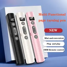 Apresentador Sem Fio Com Ponteiro Laser Caneta Flip De Controle Remoto Para Apresentação Powerpoint PPT Slide Advancer