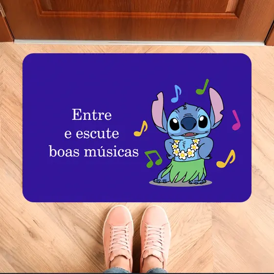 🔥 QUEIMA DE ESTOQUE – TAPETES DE ENTRADA ANTIDERRAPANTES 🔥 - STITCH