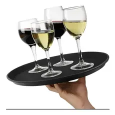 Bandeja Antiderrapante de Plástico 40cm para Serviço em Lanchonetes, Restaurantes e Bares