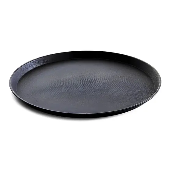 Bandeja Plástica com Superfície Antiderrapante 40cm para Garçons em Bares, Restaurantes Lanchonetes