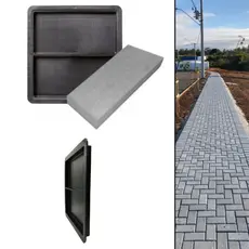 Forma Plástica Dupla Para Bloquete  Calçamento20x10x1,5