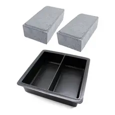 Forma molde bloquete 20x10x4 kit 25 peças 1 metros