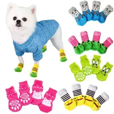 Meias Altas para Gatos Antiderrapantes Outono Inverno Quentes de Lã Macia para Gatinhos e Filhotes Anti-Frio KEMS