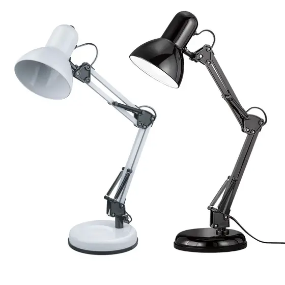 Luminária De Mesa Articulada Abajur Pixar Base Ou Garra