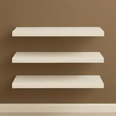 Kit 3 Prateleiras 40cm MDF Luxo Nichos Sala Cozinha Quarto Banheiro Com Kit Instalação