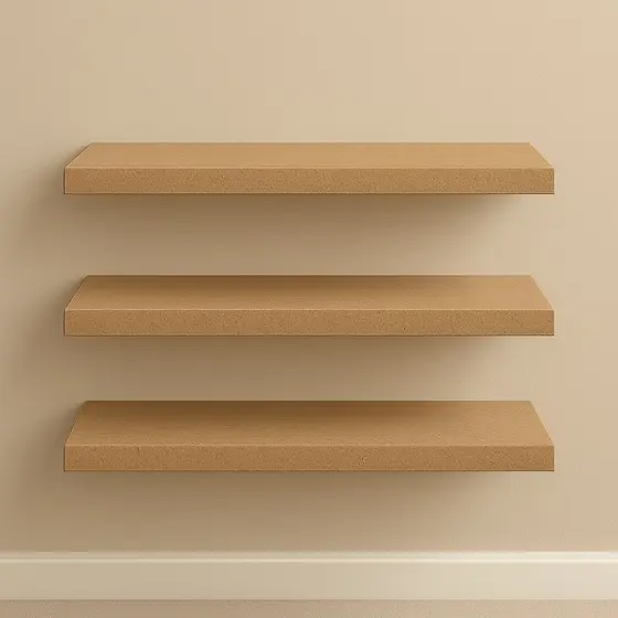 Kit 3 Prateleiras 40cm MDF Luxo Nicho Sala Cozinha Quarto Banheiro Com Kit De Instalação