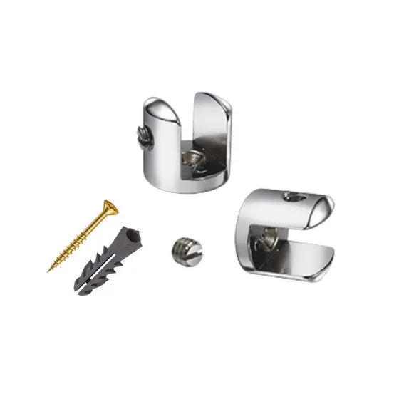 Kit Suporte fenda Para prateleira de metal com parafusos e buchas não enferruja