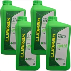 Kit 4 Óleo Motor Top Auto 20w50 Sl Mineral Lubrax Petrobras 1 Litro