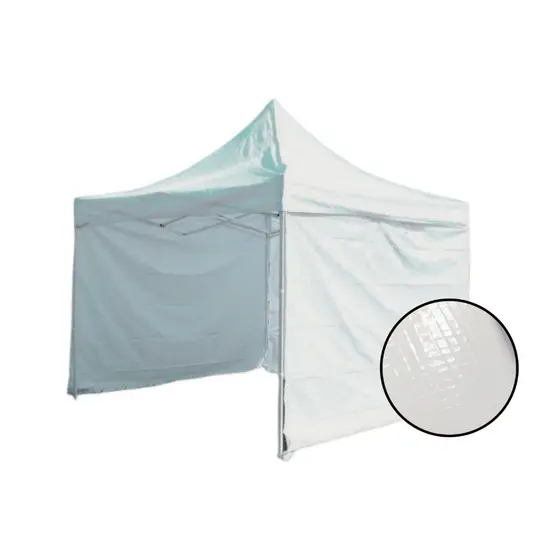 Fechamento Lateral para Tenda Vinilforte TD 1000 PVC Reforçado 500 Micras | Impermeável, Blackout, Anti-mofo