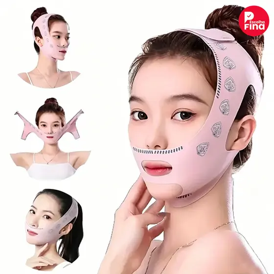Faixa Ajustável para Contorno Facial e conforto para o Queixo