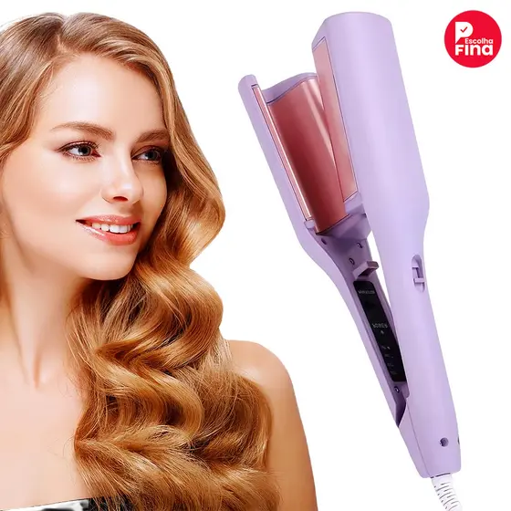 Ondulador Profissional 2 Barris 32mm 110V/220V – Cerâmico com Temperatura Ajustável