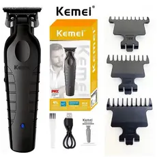 Kemei KM-2299 Máquina Barbear Profissional Acabamento Aparador Detalhador Barbeiro Cortar Elétrica
