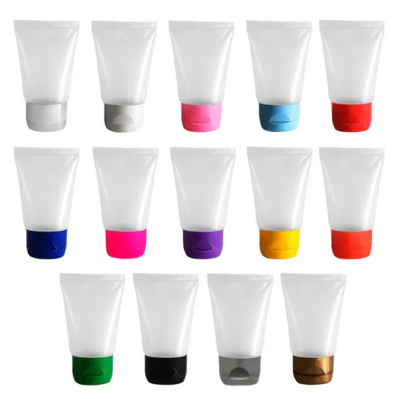 Bisnagas 30ml c/ Tampa Flip-Top – 10, 20, 30, 40 ou 50 un. p/ Lembrancinha Festa Personalizar