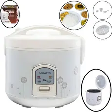Panela Elétrica de arroz 10 Xícaras C/ Vaporeira Multifuncional 10X Agratto cozinha Antiaderente