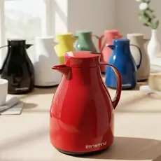 Garrafa Termica Paris Bule 500ml Unitermi Gatilho Ampola Vidro Cafe Cha Leite Mesa Cozinha Escritorio