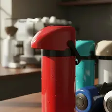 Garrafa Termica Air Pot Verona 1 Litro Unitermi Inox Slim Pressao Cafe Cha Agua Mesa Cozinha Hotel