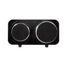 Fogão Elétrico Agratto 2 Pratos 2000W Mesa Portátil Preto Cozinha Rápida Sem Gás Camping 110V 220V N