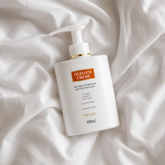 Hidratante Óleo Em Creme Pós Banho 400ml Mahogany