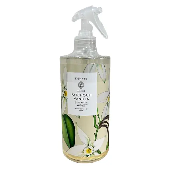 Água Perfumada Lenvie Patchouli Vanilla 500ml - Roupas e Tecidos