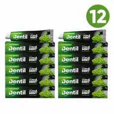 Kit 12 Creme Dental Ultra Mint Dentil 70g - Sem Flúor com Xilitol