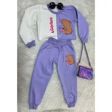 Conjunto de Moletom (grosso )Menina  Capivara Promoção