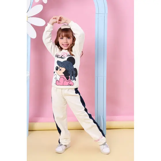 Conjunto Infantil Minnie Moletom Peluciado