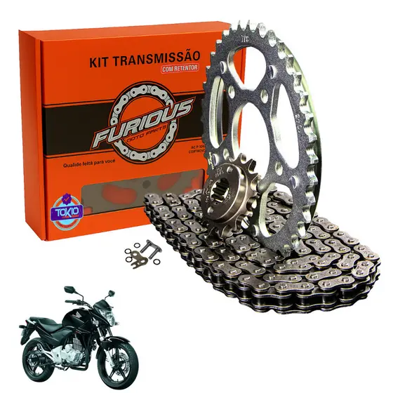 Kit Relação Cb 300r Com Retentor 09 A 15 Transmissão
