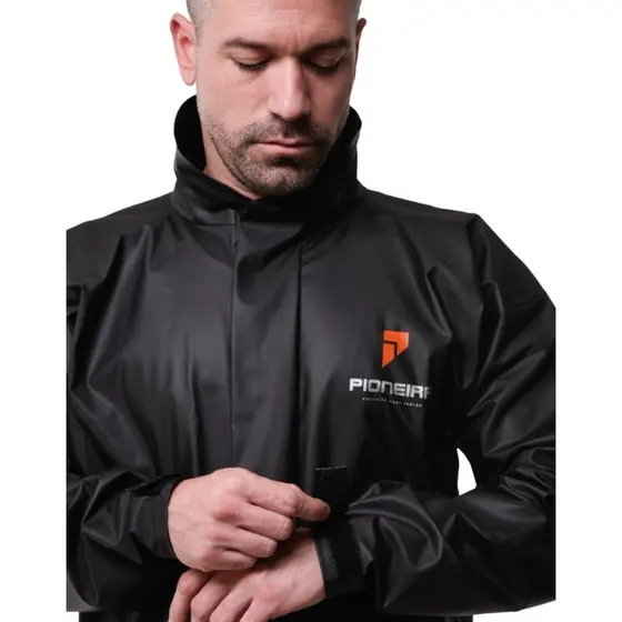 Capa de Chuva Conjunto Completo Pvc Motoqueiro Ciclista Gola