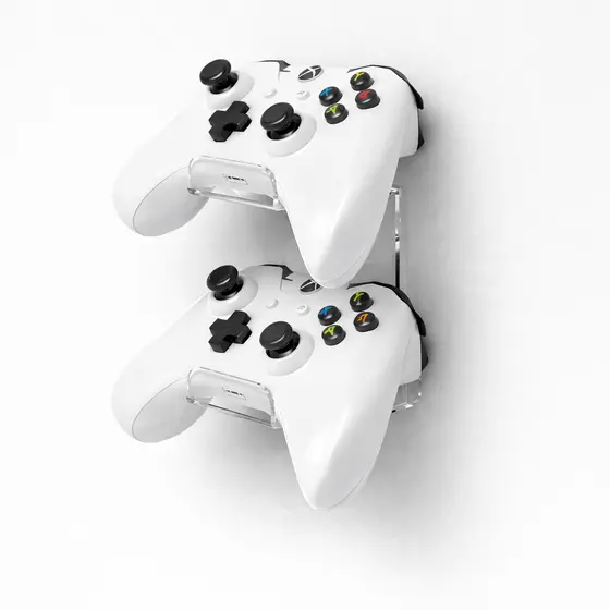 Suporte de Controle Duplo PS5, PS4, PS3, Play Xbox Universal - Parede - Acrílico Lançamento