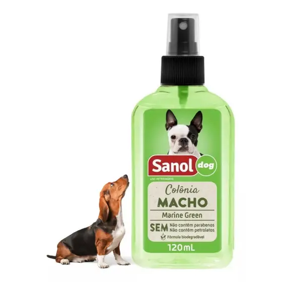Perfume Para Cães Macho Sanol Dog Colônia 120ml