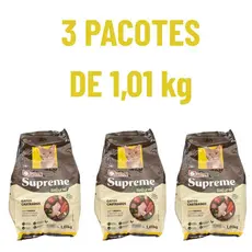 Kit Ração 1kg  2 ou 3 Pacotes Ração Quatree Supreme Gatos Castrados Frango e batata doce