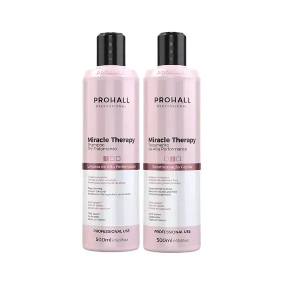 Prohall Miracle Therapy kit Shampoo e Condicionante 500ml