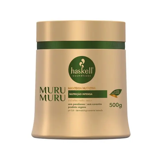 Mascara Capilar Haskell Muru Muru Manteiga Nutritiva 500 g