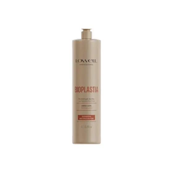 Lowell Bioplastia Shampoo Reconstrói Cabelos Danificados 1 L