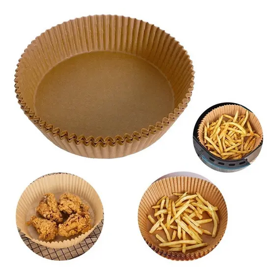 Papel Forro Air Fryer Antiaderente Forma Antiaderente 50Pcs