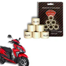 Kit Rolete Contra Peso Embreagem Honda Elite 125 2019 até 24