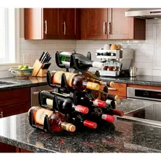 Porta Vinhos 10 Garrafas Adega   Empilhável