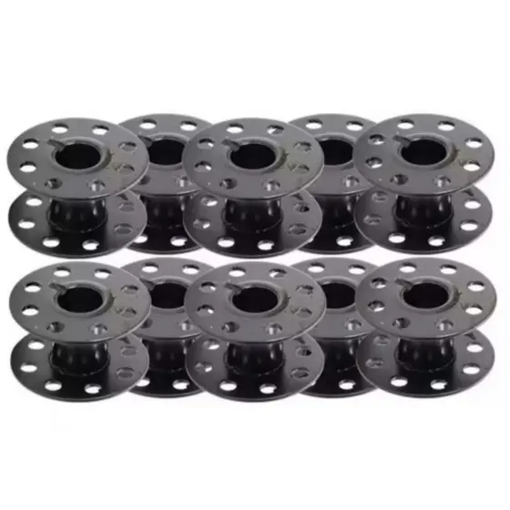 10 Bobina Carretilhas Canelinha Maquina Reta Industrial Furada