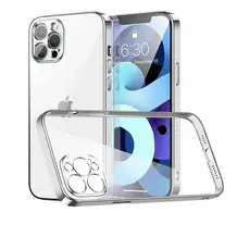 Capa De Vidro Transparente Para iPhone 12 Pro Max Proteção Total Das Lentes