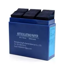 Papel Carbono Dupla Face Ajuste oclusal - 300Pcs (Azul)