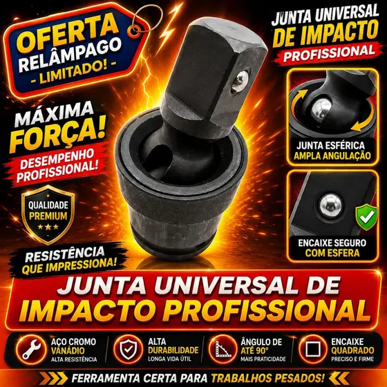 Adaptador Articulado Para Soquete De Impacto 1/2
