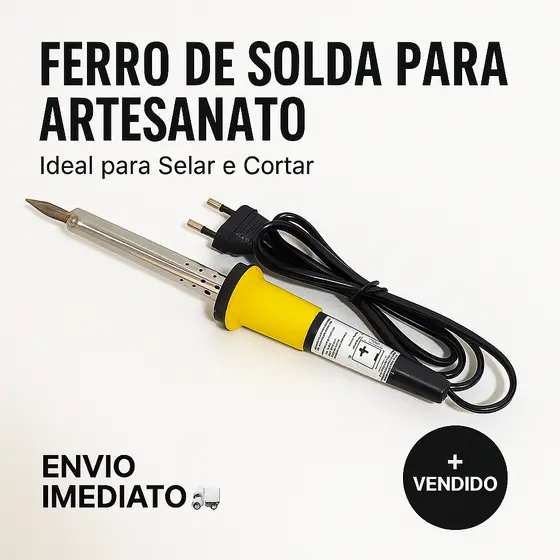Ferro de Solda para Artesanato Feltro/Selar/Cortar 110V 220V Profissional