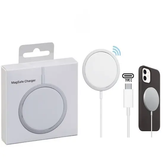 [ORIGINAL] Carregador Magnético Sem Fio iPhone MagSafe 20W TURBO Carregamento Rápido Fast Charge