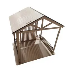 Casinha Presépio Manjedoura Decoração Natal MDF 30cm