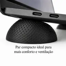 Suporte para Notebook Ergonômico Compacto | Base Elevadora Ventilação Laptop