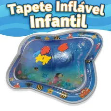 Tapete Sensorial Temática Oceano Para Bebês +2 Meses Infantil Boia Desenvolvimento