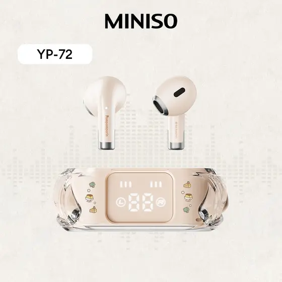 Sanrio YP-72 Fone De Ouvido Bluetooth Sem Fio Alta Fidelidade Qualidade Som Confortável Usar Controle Toque Inteligente 