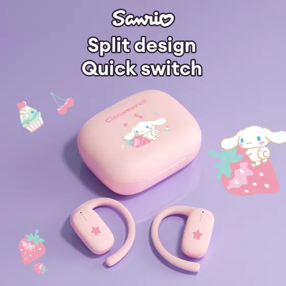 Sanrio YP-71 Fones De Ouvido Bluetooth Não Intra-Auriculares Bateria De Longa Duração Qualidade De Som HIFI